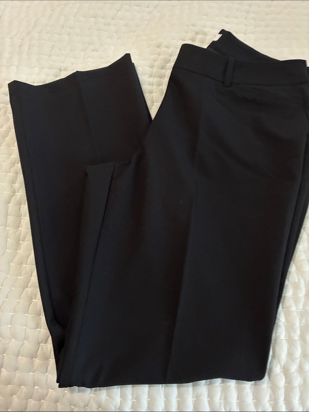 Liz Claiborne Navy staight Leg Pants Audra size 12 - Picture 3 of 4